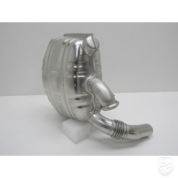 Schalldämpfer, Auspuff hinten, links, Edelstahl, OE-Style, mit TÜV für Porsche 996 