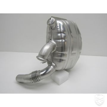 Schalldämpfer, Auspuff hinten, rechts, Edelstahl, OE-Style, mit TÜV für Porsche 996 