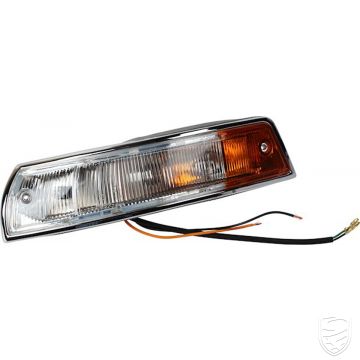 Blinkleuchte, komplett, vorne, links (gelb/weiss) für Porsche 911 '63-'68 912