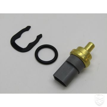Kühlmitteltemperatursensor mit Dichtung und Haltefeder für Porsche 955 957 Cayenne 