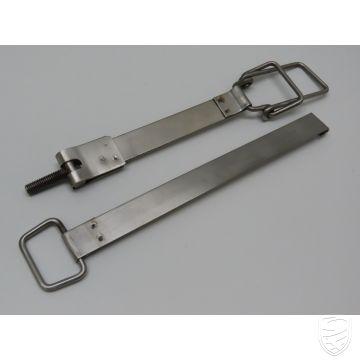 Batterieaufnahmesatz (2 Stück), Edelstahl für Porsche 911 '69-'73 912