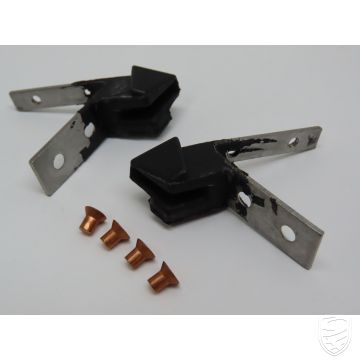 Satz 2x Rahmenverbinder Dreiecksfenster für Porsche 911 '67-'89 964 Targa/Cabrio Türfenster
