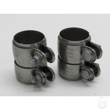 Porsche 991.2 Set 2x Klemmschellezwischen Katalysator und Schalldämpfer