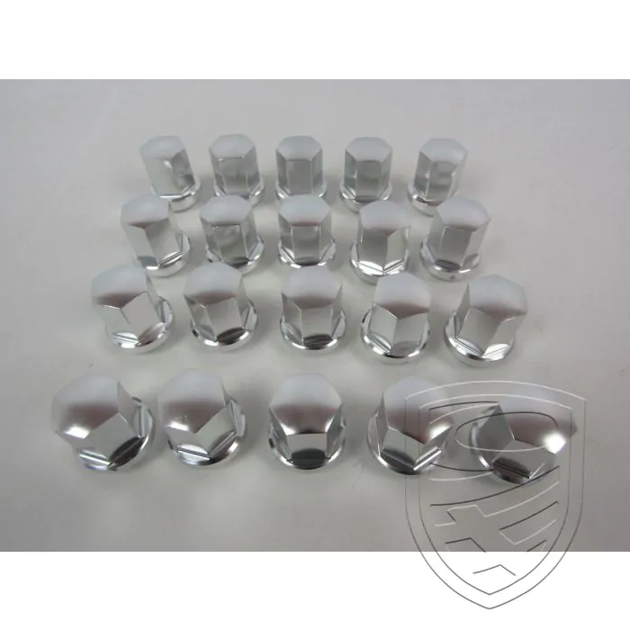 Satz 20x Radmutter, Alu, Chrom, M14x1,5 für Porsche 911 964 944 968 928 924