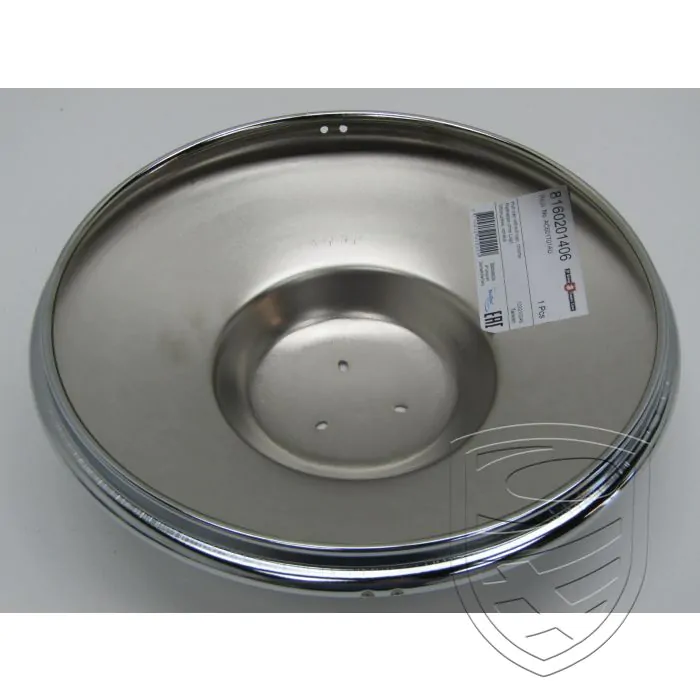 Radkappe ohne Logo, chrom für Porsche 356 /A/B