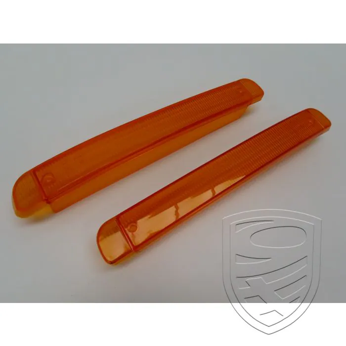 Satz 2x Blinkerglas, orange, vorne links+rechts für Porsche 944 S2/Turbo