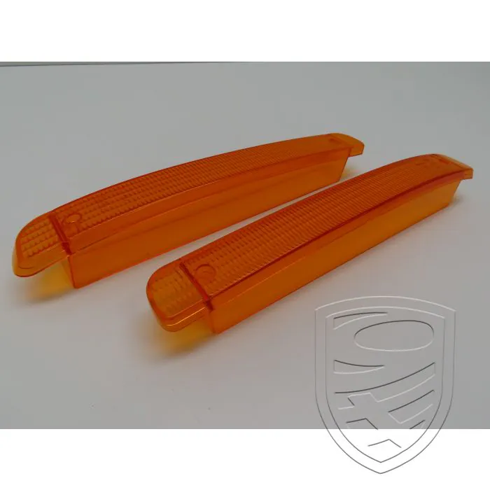 Satz 2x Blinkerglas, orange, vorne links+rechts für Porsche 944 S2/Turbo