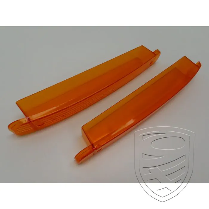 Satz 2x Blinkerglas, orange, vorne links+rechts für Porsche 944 S2/Turbo
