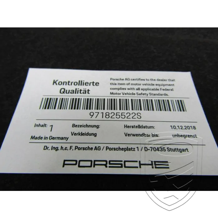 Porsche 971 Panamera E-Hybrid Unterbodenverkleidung rechts