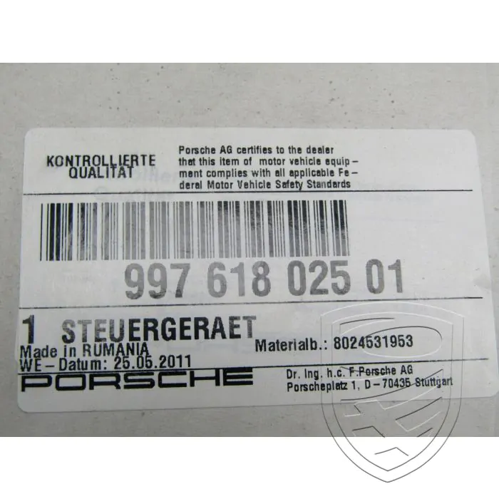 Porsche 997.2 987.2 Boxster Cayman Steuergerät Kraftstoffpumpe
