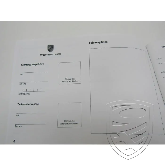 NEU+ORIG. Porsche 997 987 Serviceheft Checkheft Wartungsheft Pflegepass 5/05