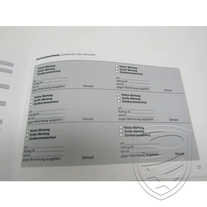 NEU+ORIG. Porsche 997 987 Serviceheft Checkheft Wartungsheft Pflegepass 5/05