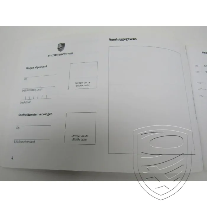 ERSTAUSGABE Porsche 997 987 Boxster Cayman Serviceheft Checkheft Wartungsheft Pflegepass 1/09 (niederländische Version)