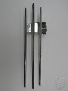 Gitter für Nebelscheinwerfer, Metal, rechts, Chrom für Porsche 356 B/C 