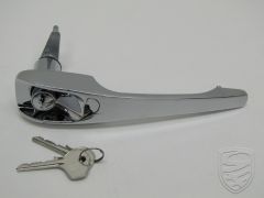 Türgriff mit Schliesszylinder und Schlüssel, OE Qualität, Chrom, rechts für Porsche 911 912 '68-'69