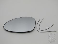 Aussenspiegelglas, plan, links für Porsche 964 993 928 968