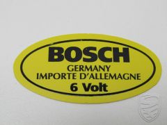Aufkleber, 6 V, Zündspule für Porsche 356 A/B/C