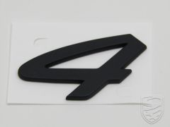Emblem '4' schwarz für Porsche 964 C4