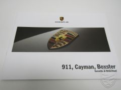 ERSTAUSGABE Porsche 997 987 Boxster Cayman Serviceheft Checkheft Wartungsheft Pflegepass 5/05 (Niederländische Version)